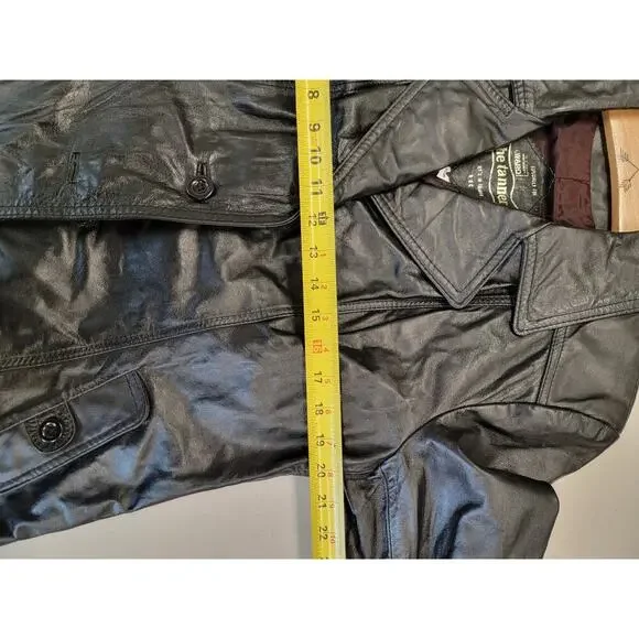 The Tannery by Montgomery Ward Black Leather Jacket - Picture 8 of 10